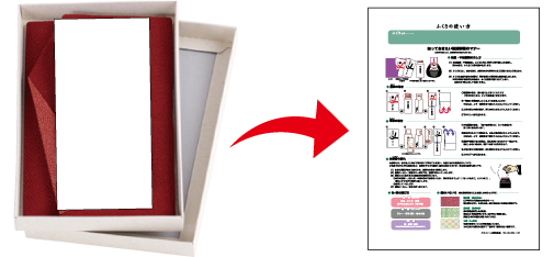 無料特典　ふくさの使い方説明書
